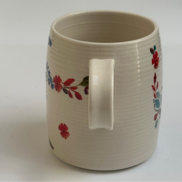 Anthropologie Starla M Halfmann Petal Palette Monogram Letter K Coffee Mug - Picture 6 of 11